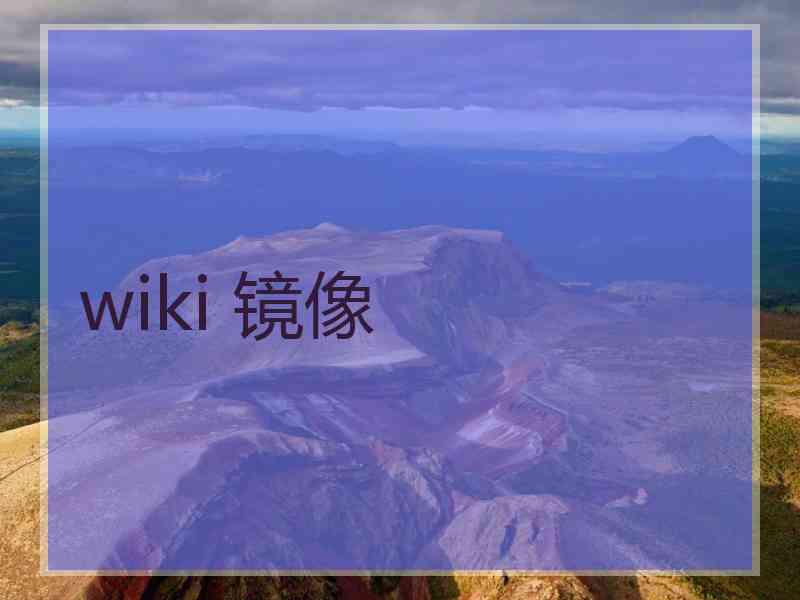 wiki 镜像