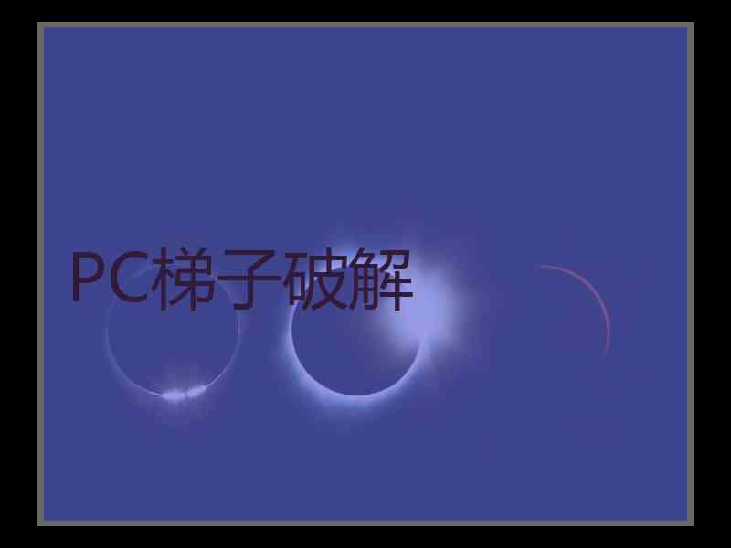 PC梯子破解