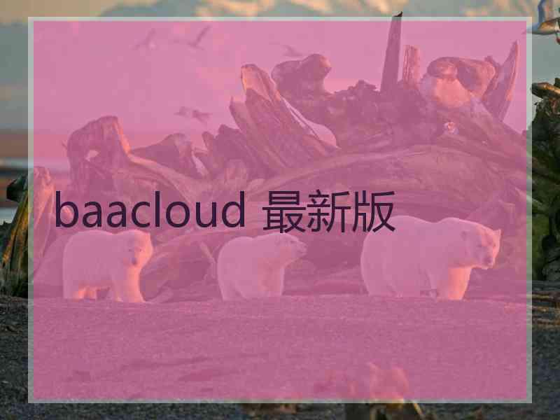 baacloud 最新版