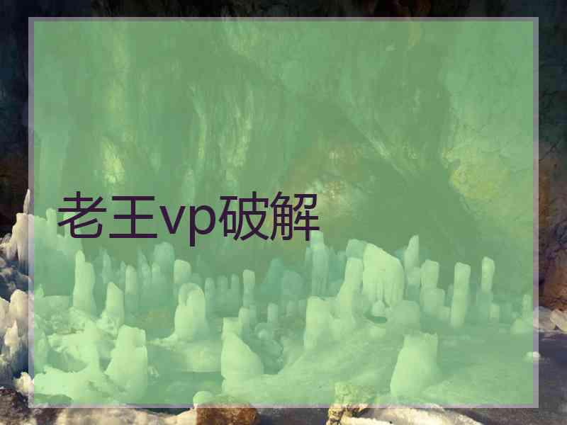 老王vp破解