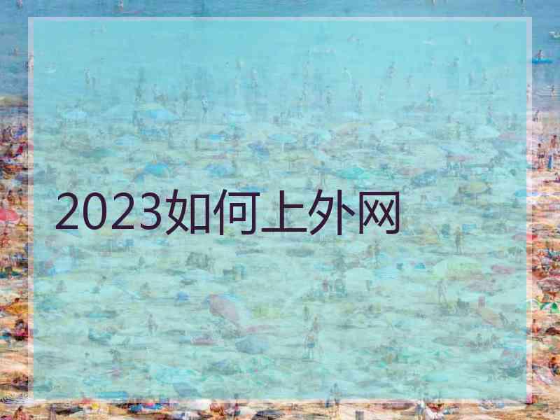 2023如何上外网