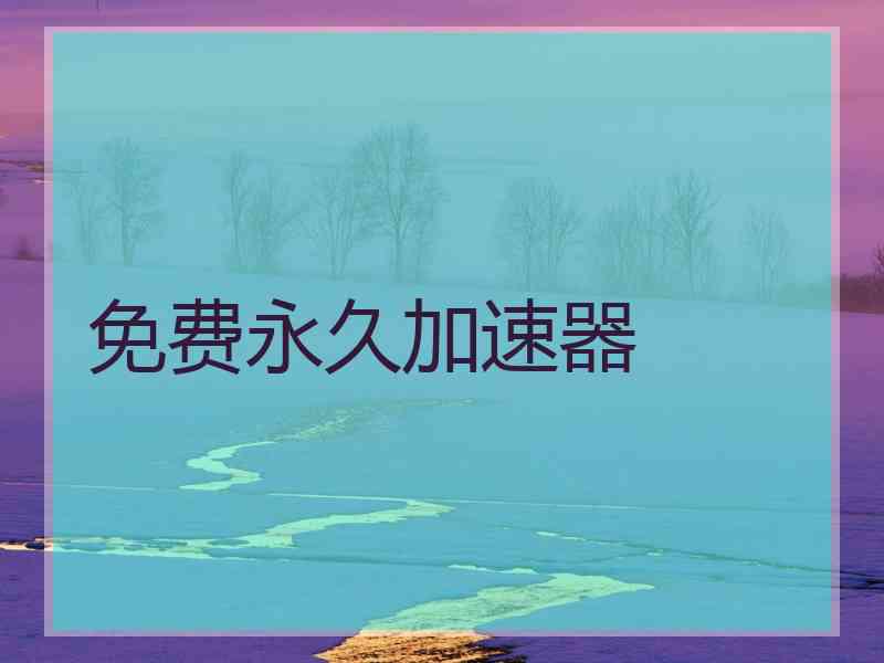 免费永久加速器