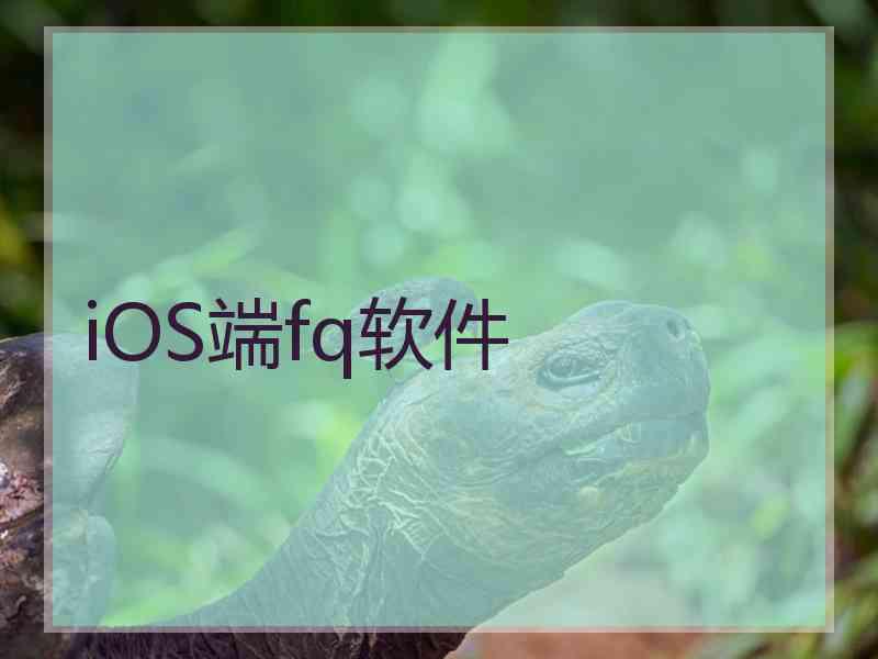 iOS端fq软件