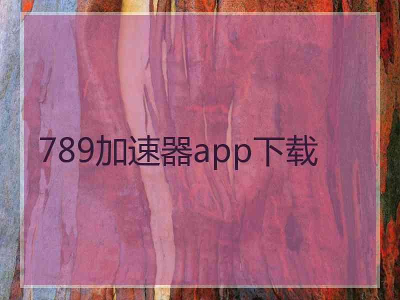 789加速器app下载