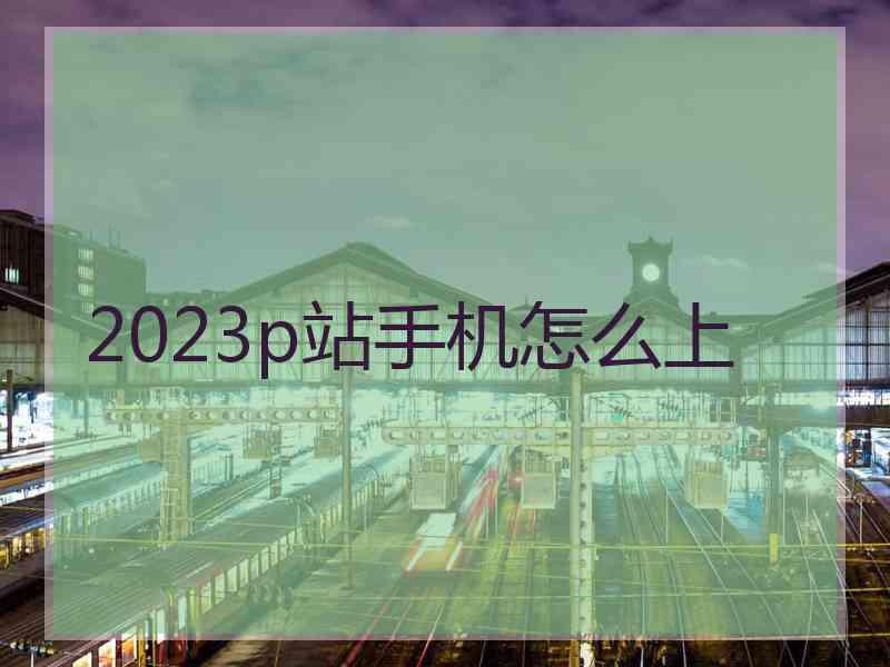 2023p站手机怎么上