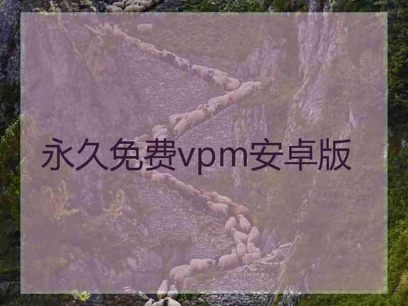 永久免费vpm安卓版